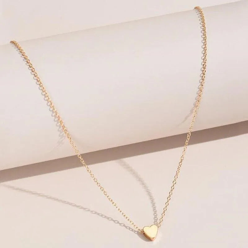 Tiny heart Necklace Golden