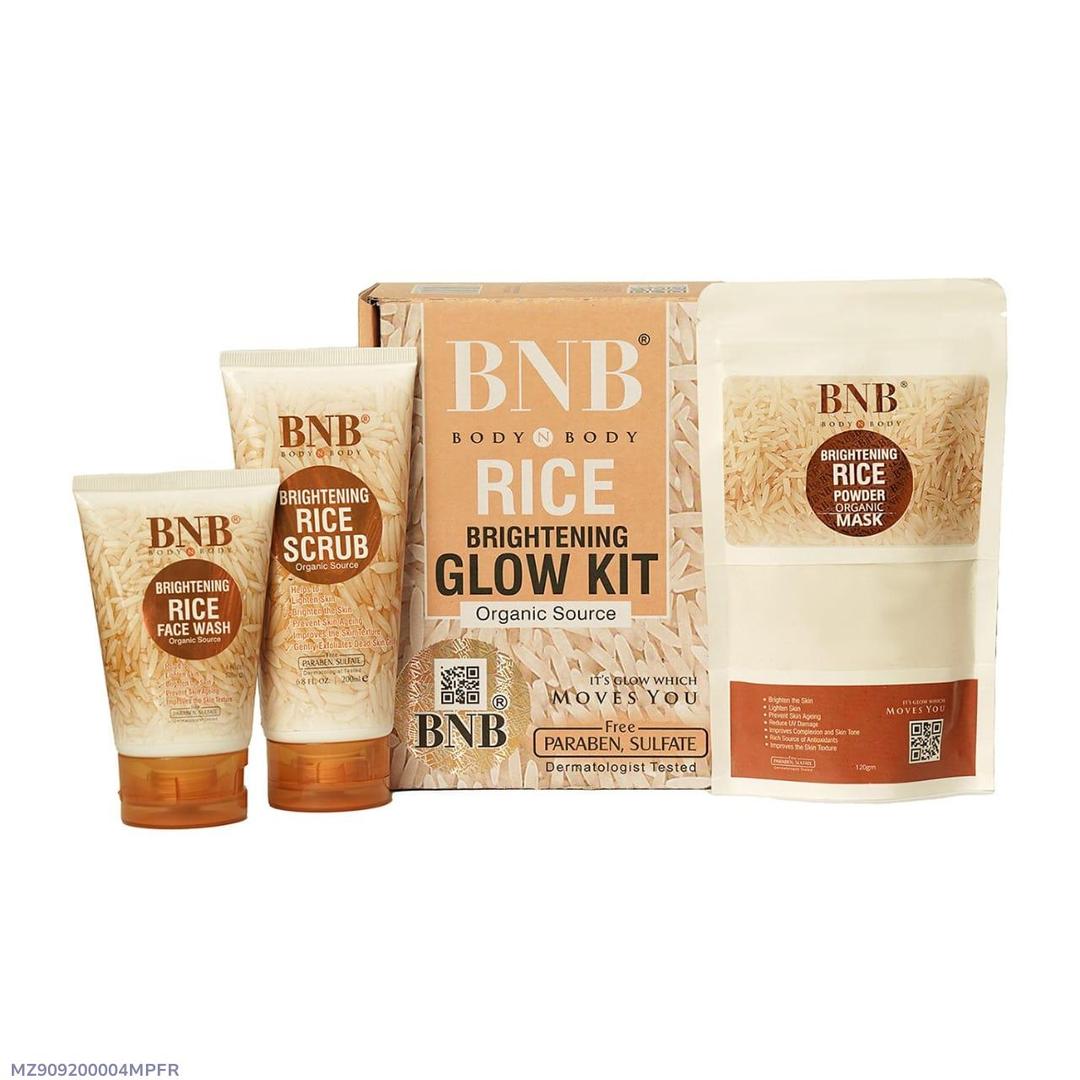 Skin Brightening Rice Facial Kit - Whitening and Exfoliating Set